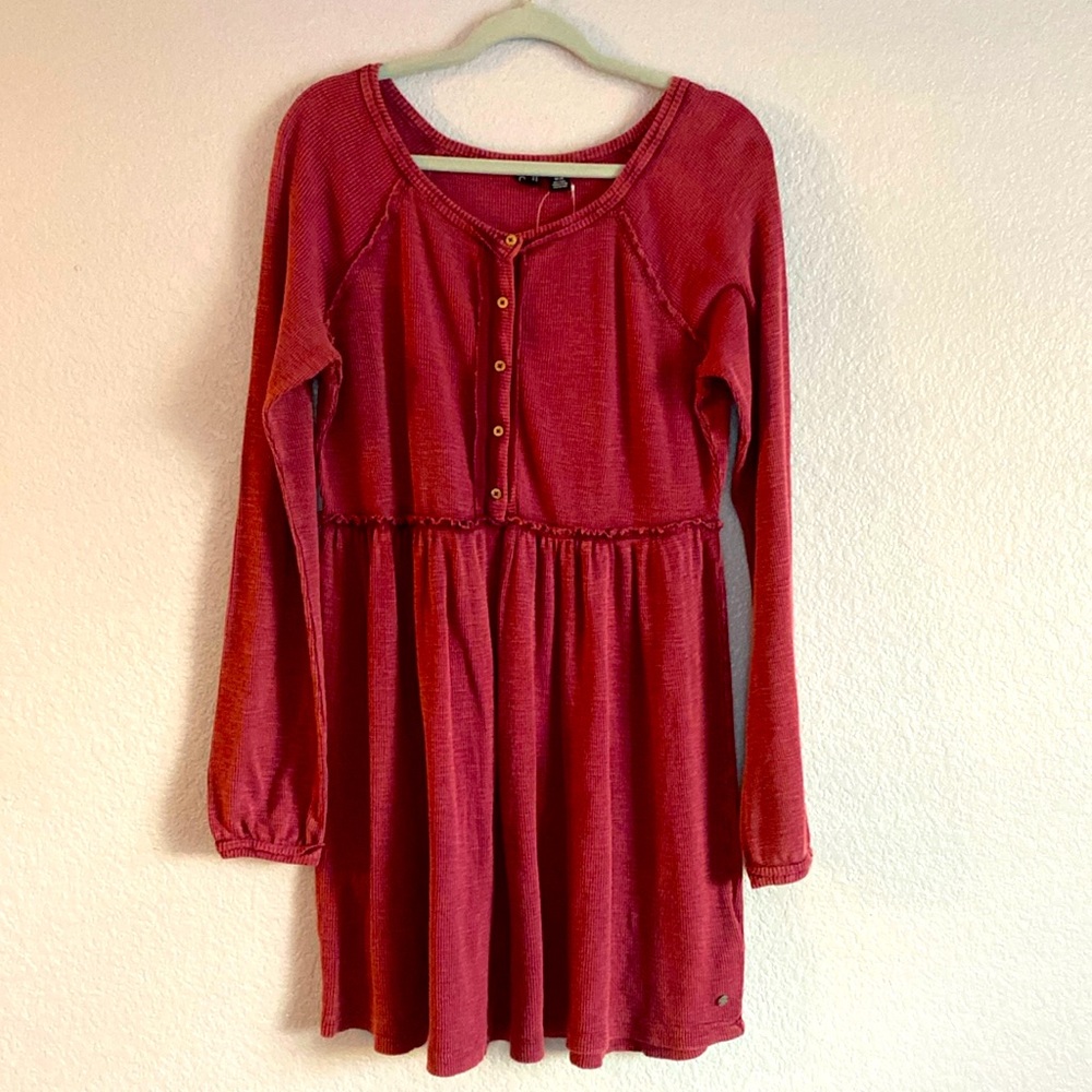 Roxy Brand Feel The Breeze Dress Fig Size Large